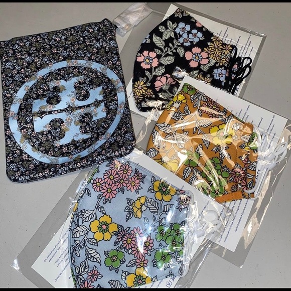 Tory Burch Face Mask (x1 ONE) Brand New- Blue only - Picture 1 of 2